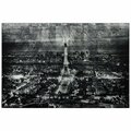 Solid Storage Supplies Paris At Night Reverse Printed Tempered Glass Art with Silver Leaf SO2966220